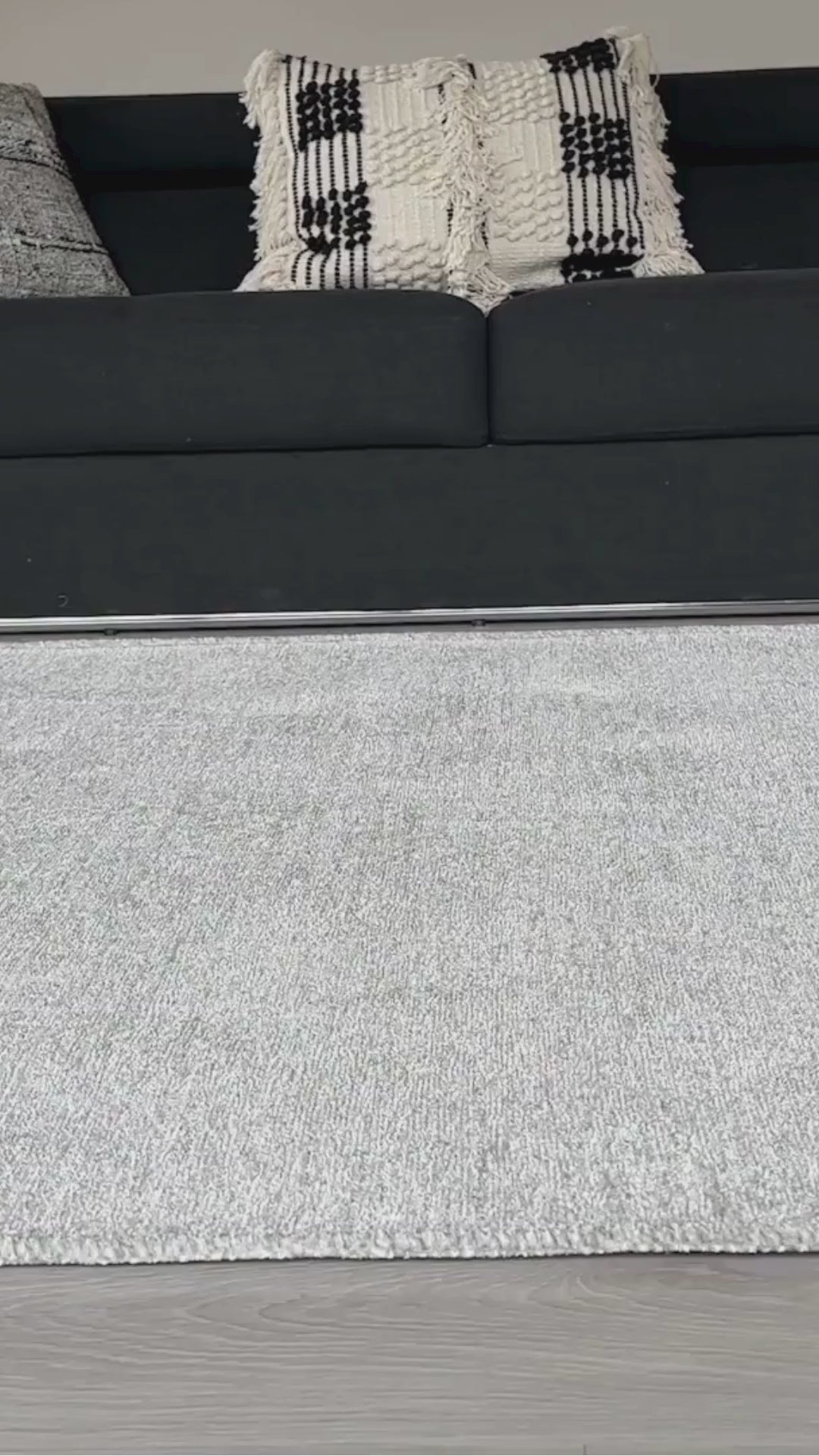 Silver Modern Flat Washable Antibacterial Rug - YO11500D