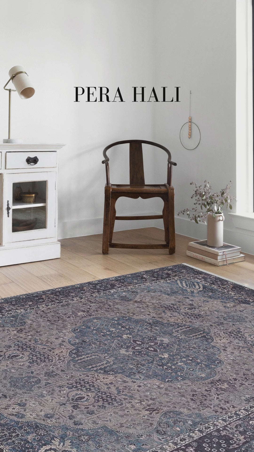 Load video: Medallion Pattern Brown Traditional Oriental Eastern Rug - SH1971KA