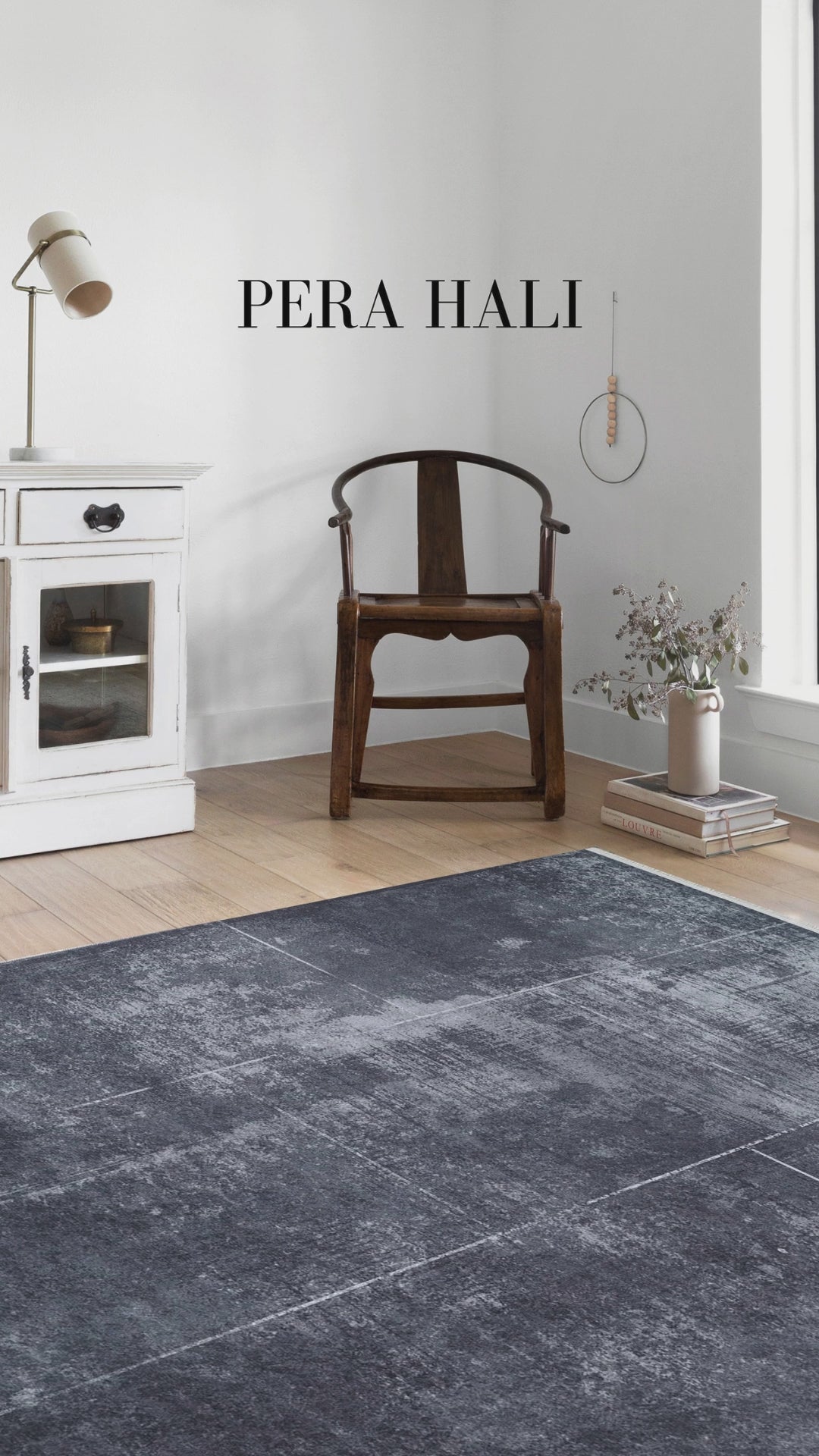 Load video: Pale Pink Cream Beige Geometric Patterned Kilim Rug