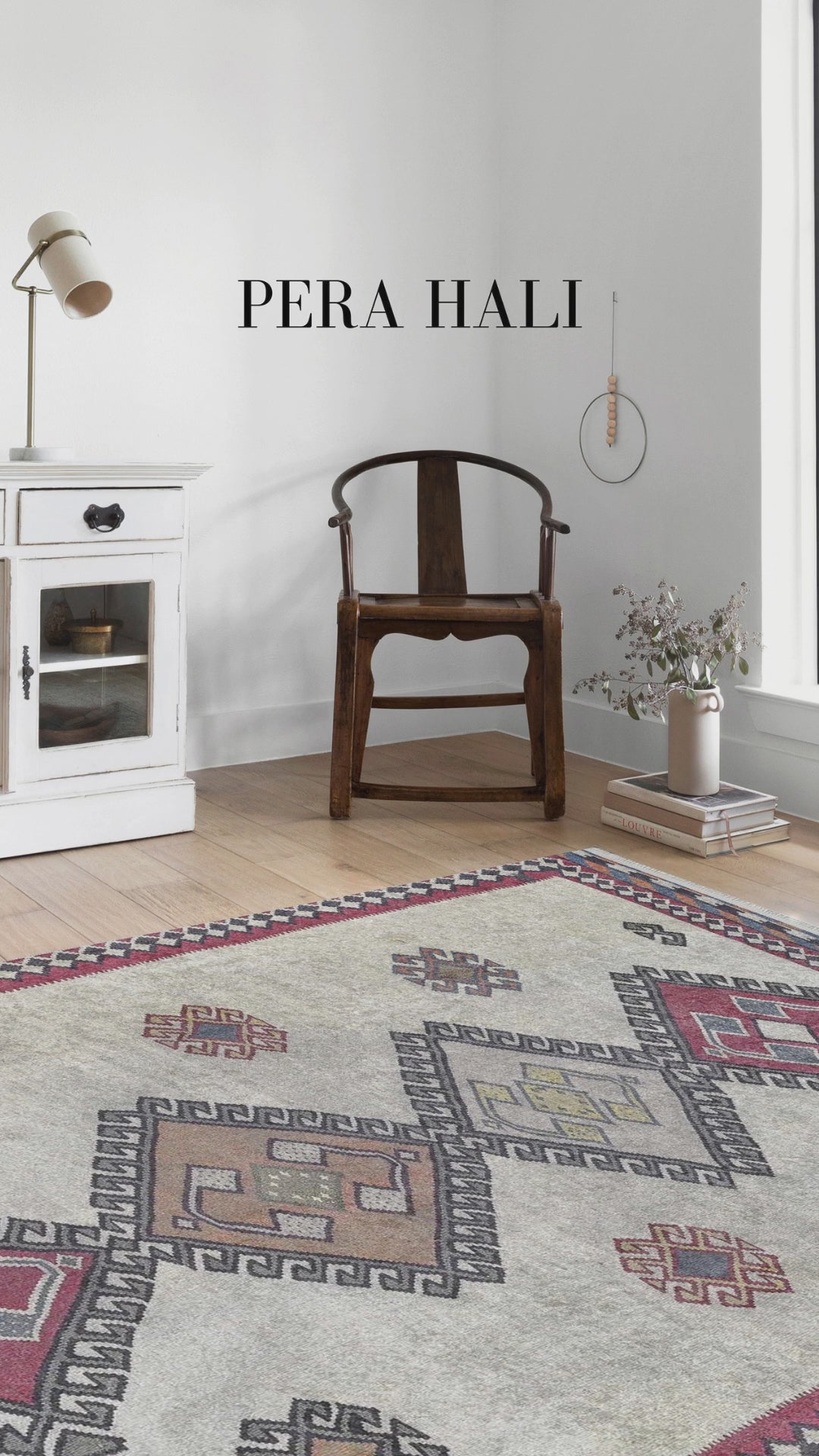 Videoyu yükle: Fas Kırmızı Gri Kilim Halı - SH1565RG