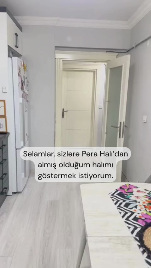Load video: Marble Patterned Grey Modern Rug - SH1023G