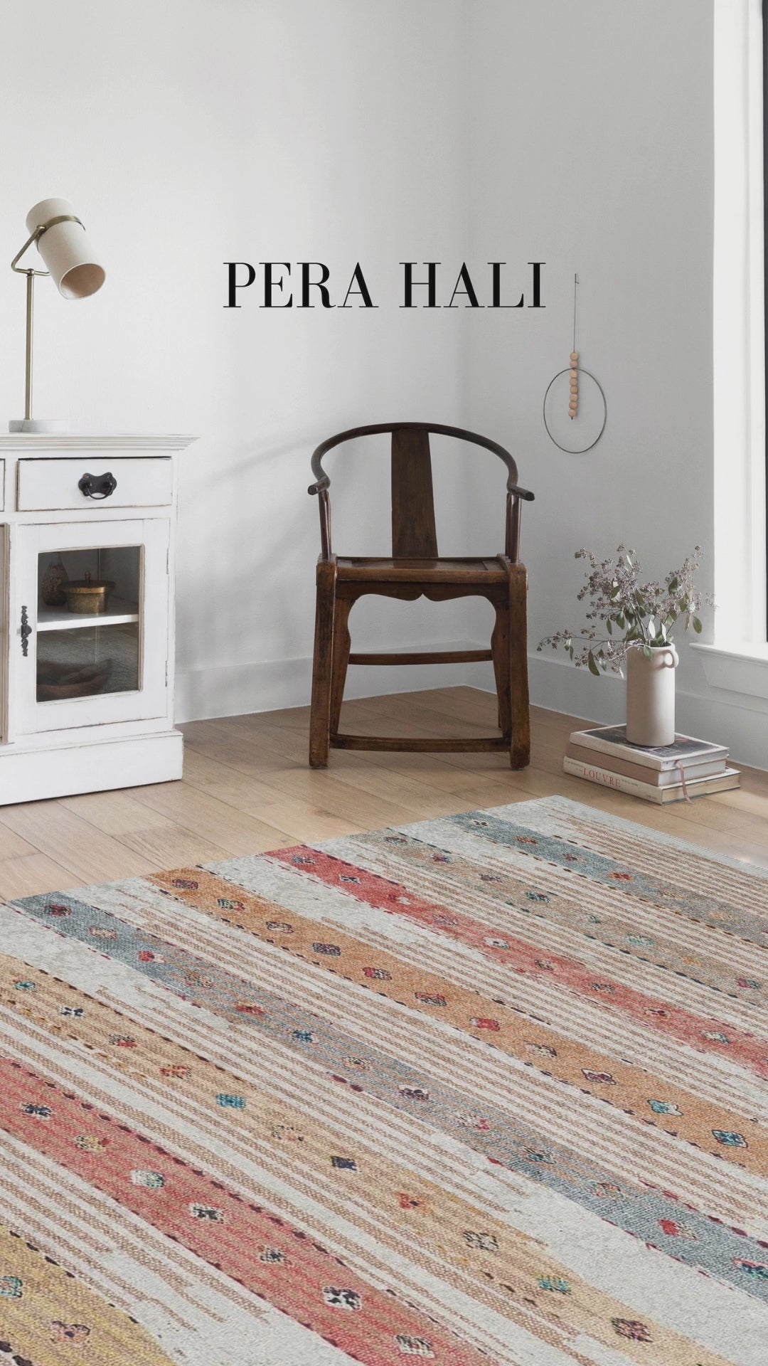 Load video: Bohemian Colored Kids' Room Rug - KIDC1669