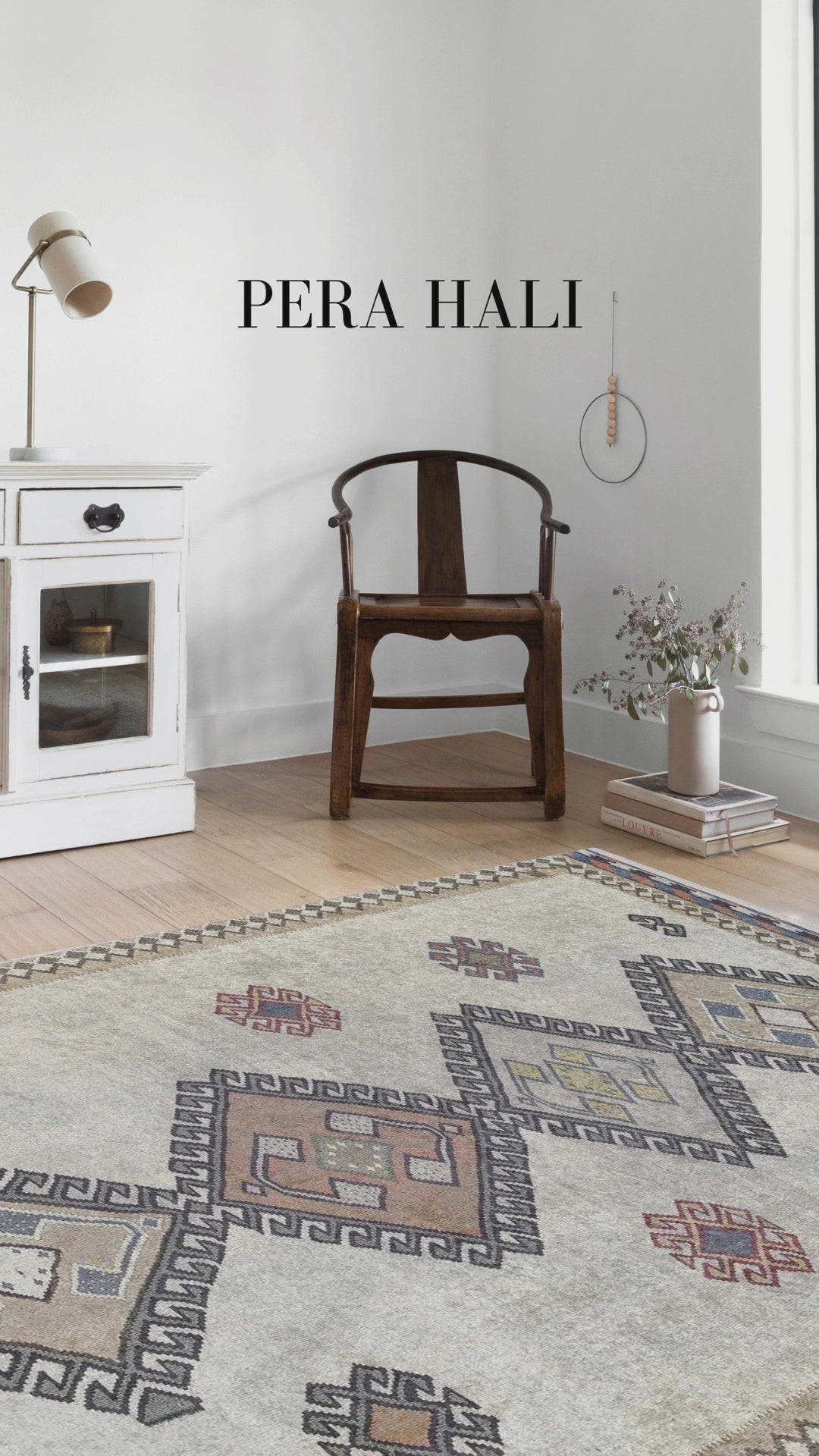 Videoyu yükle: Fas Bej Gri Kilim Halı - SH1567BG