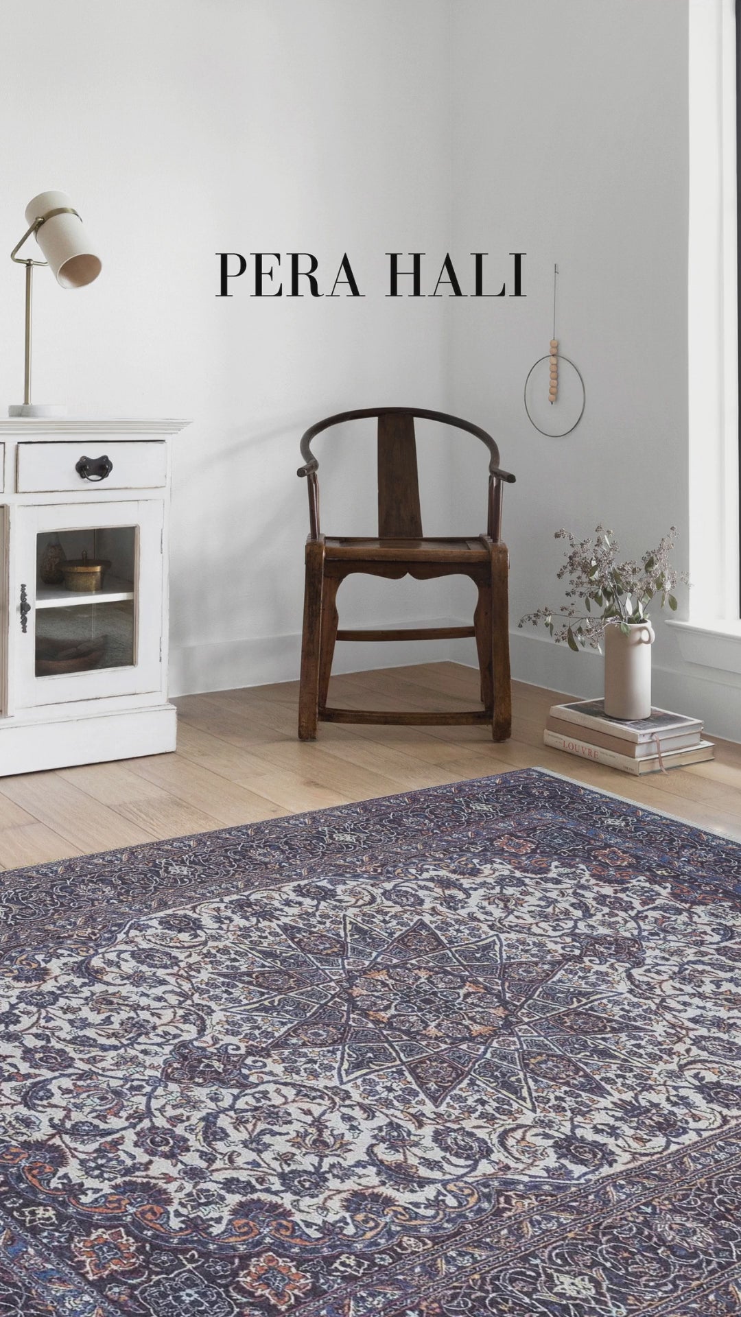 Load video: Unique Ancient Patterned Purple Navy Kilim Rug - SH1687MOL