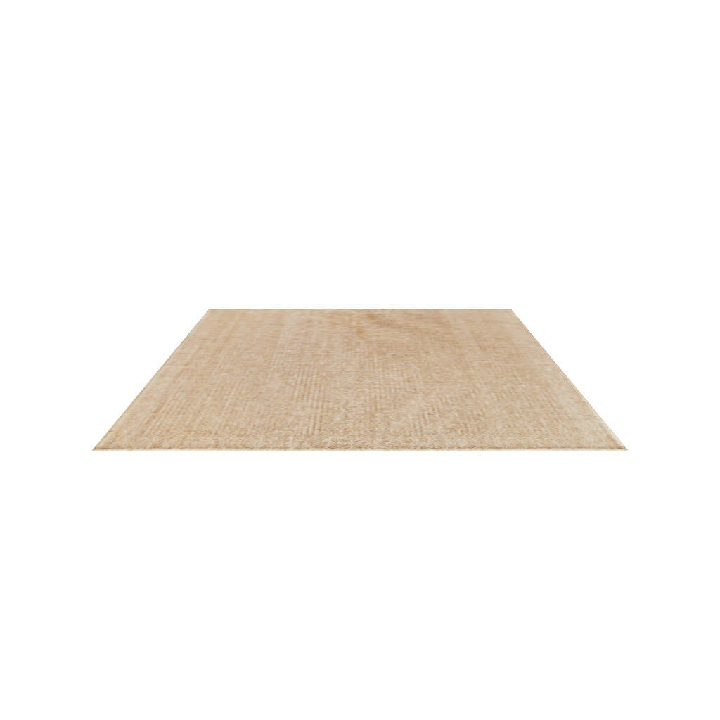 Plain Beige and Coffee Tones Wicker Textured Carpet