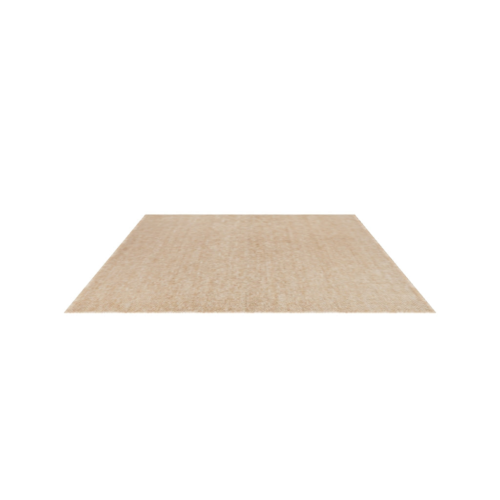Plain Beige and Coffee Tones Wicker Textured Carpet