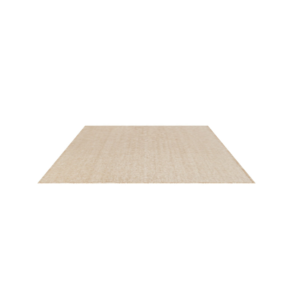 Plain Beige and Coffee Tones Wicker Textured Carpet