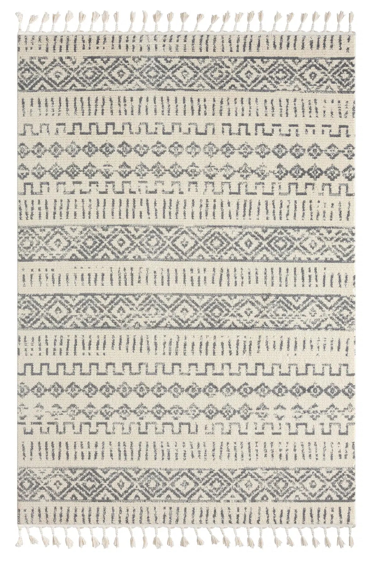 Gri Yumuşak Dokulu Modern Peluş Halı - 1005GP