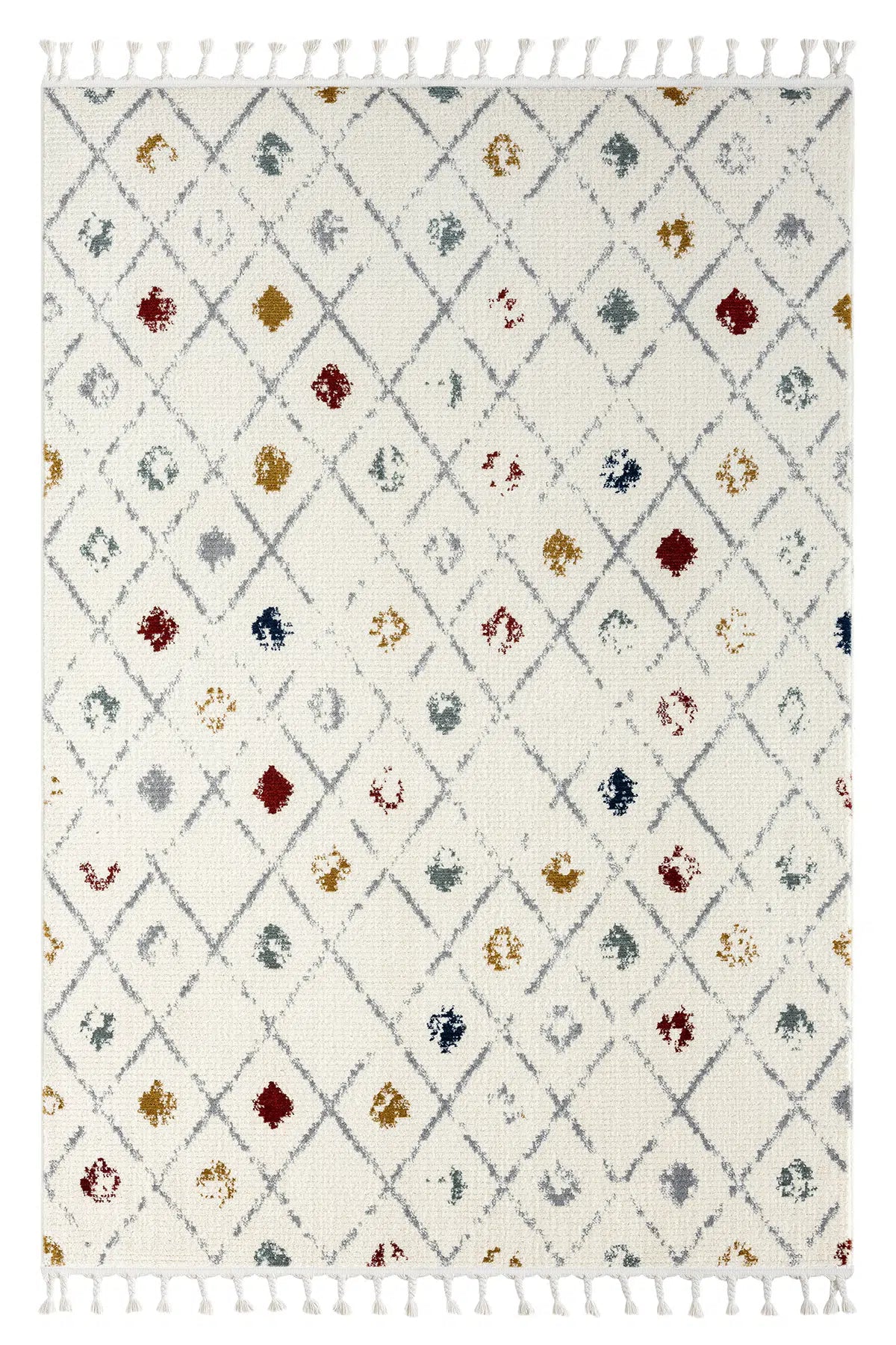 Çok Renkli Yumuşak Dokulu Modern Peluş Halı - PF1003ÇO - 1003MP