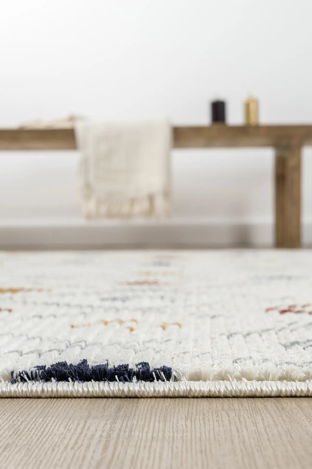 Çok Renkli Yumuşak Dokulu Modern Peluş Halı - PF1003ÇO - 1003MP
