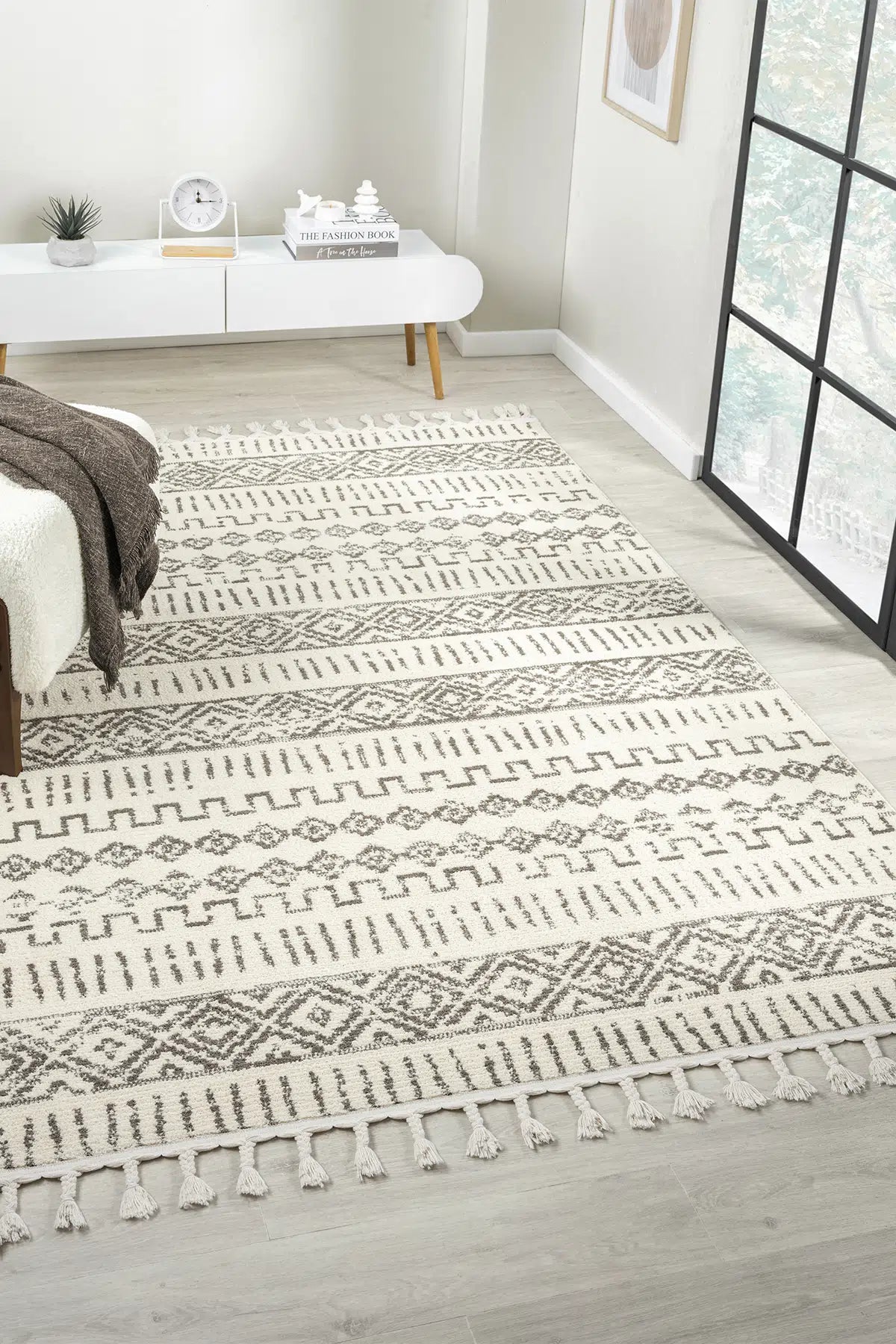 Vizon Yumuşak Dokulu Modern Peluş Halı - 1005VP