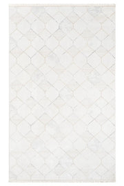 Gri Modern Soyut Çizgili Salon Halısı - 1550GR