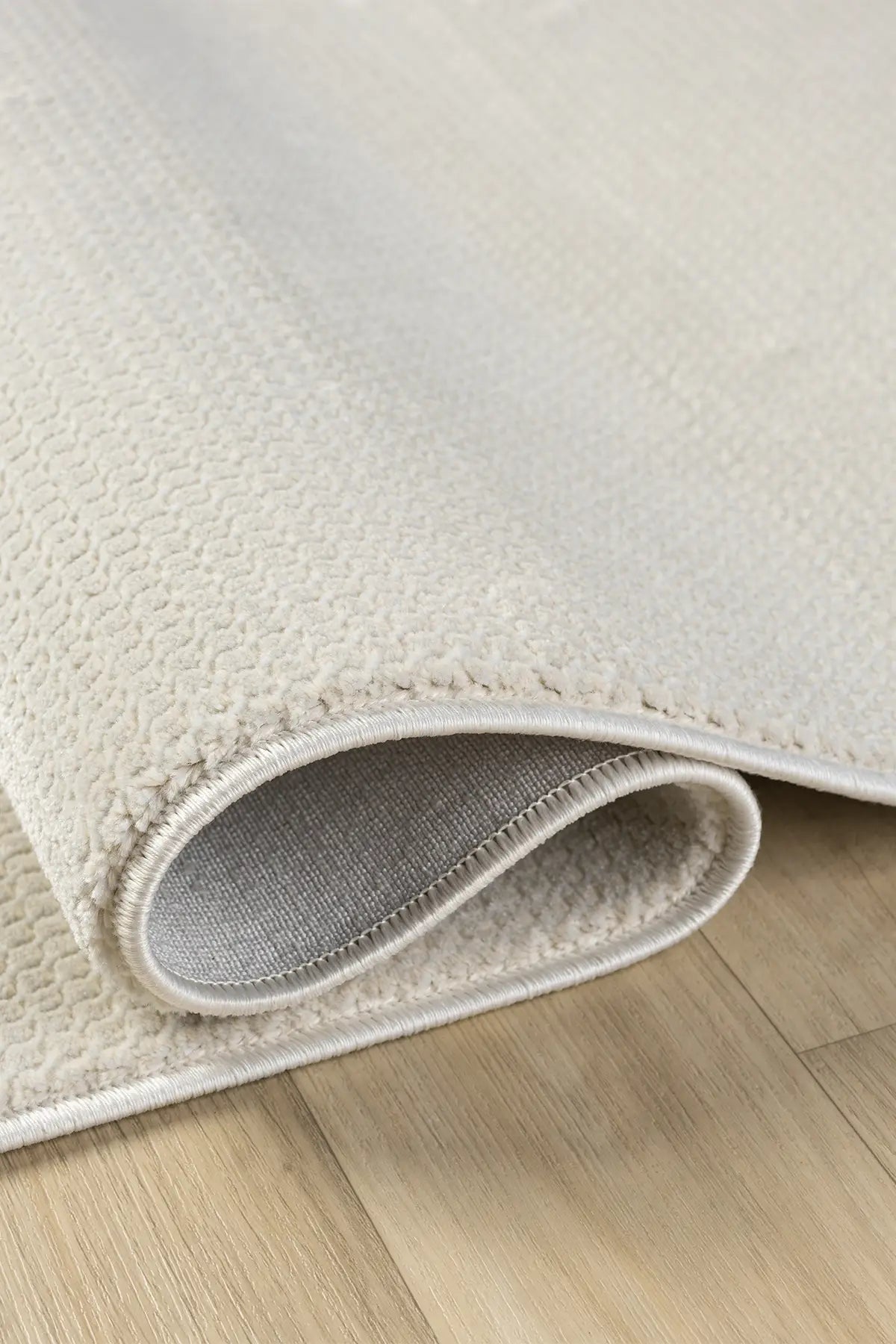 Bej Leke Tutmaz Dokulu Minimal Modern Halı - 12000BS