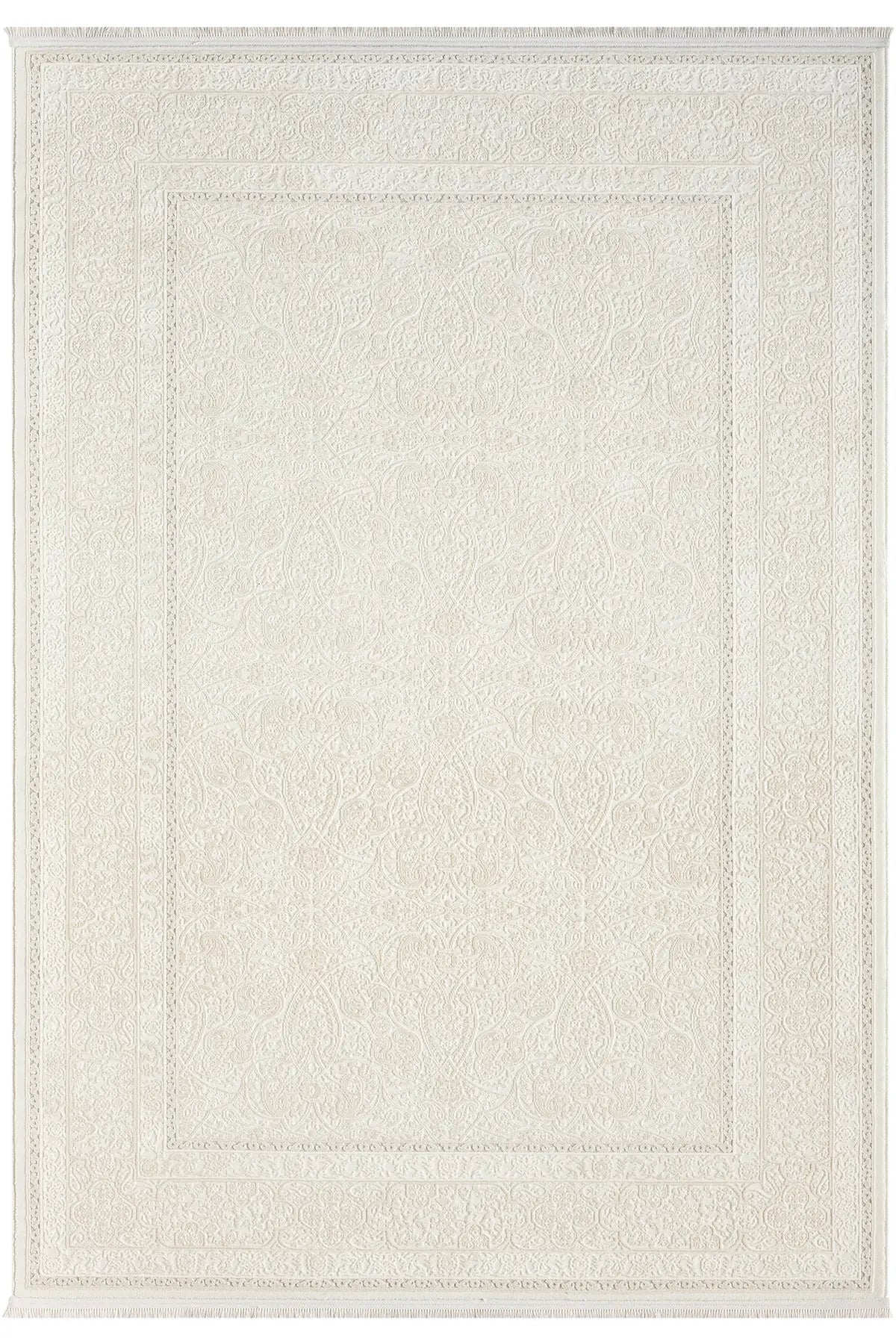 Bej Leke Tutmaz Dokulu Minimal Modern Halı - 12005BS