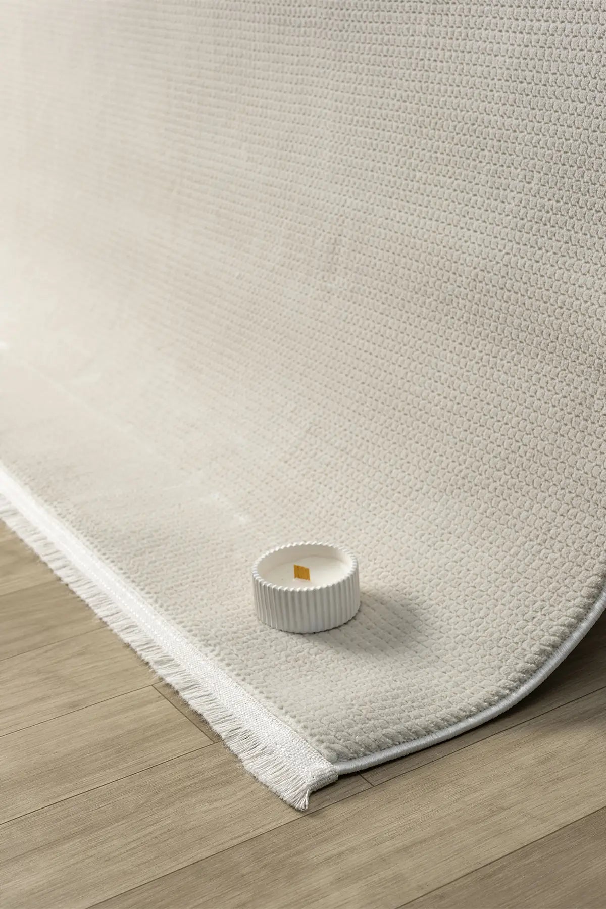 Gri Leke Tutmaz Dokulu Minimal Modern Halı - 12000GS