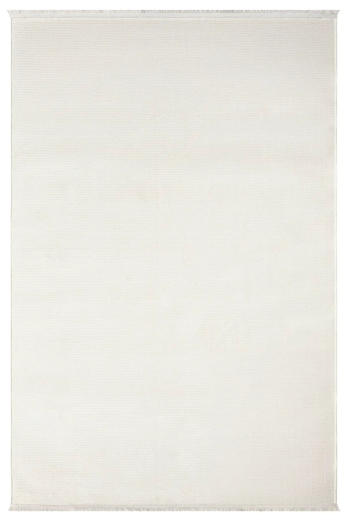 Krem Leke Tutmaz Dokulu Minimal Modern Halı - 12001KS