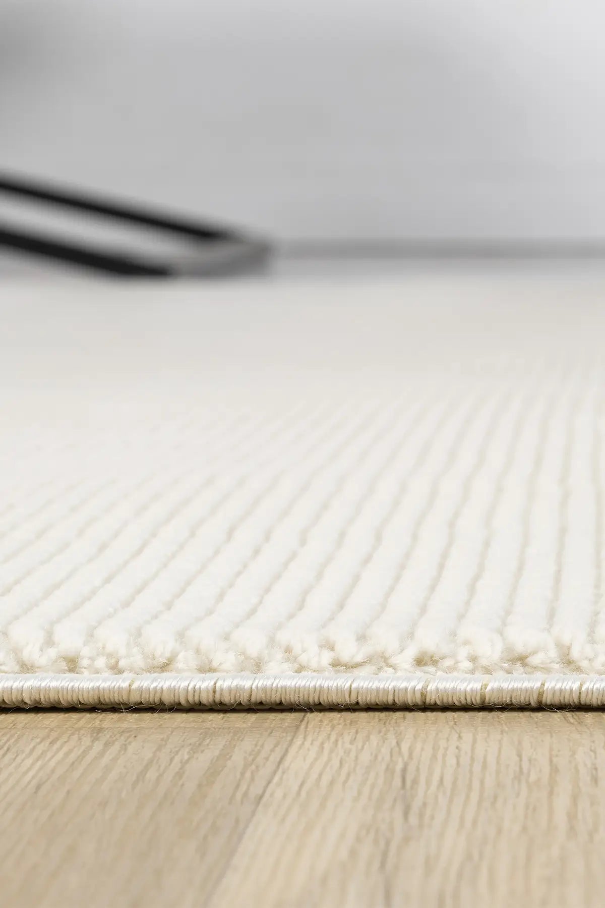 Krem Leke Tutmaz Dokulu Minimal Modern Halı - 12001KS