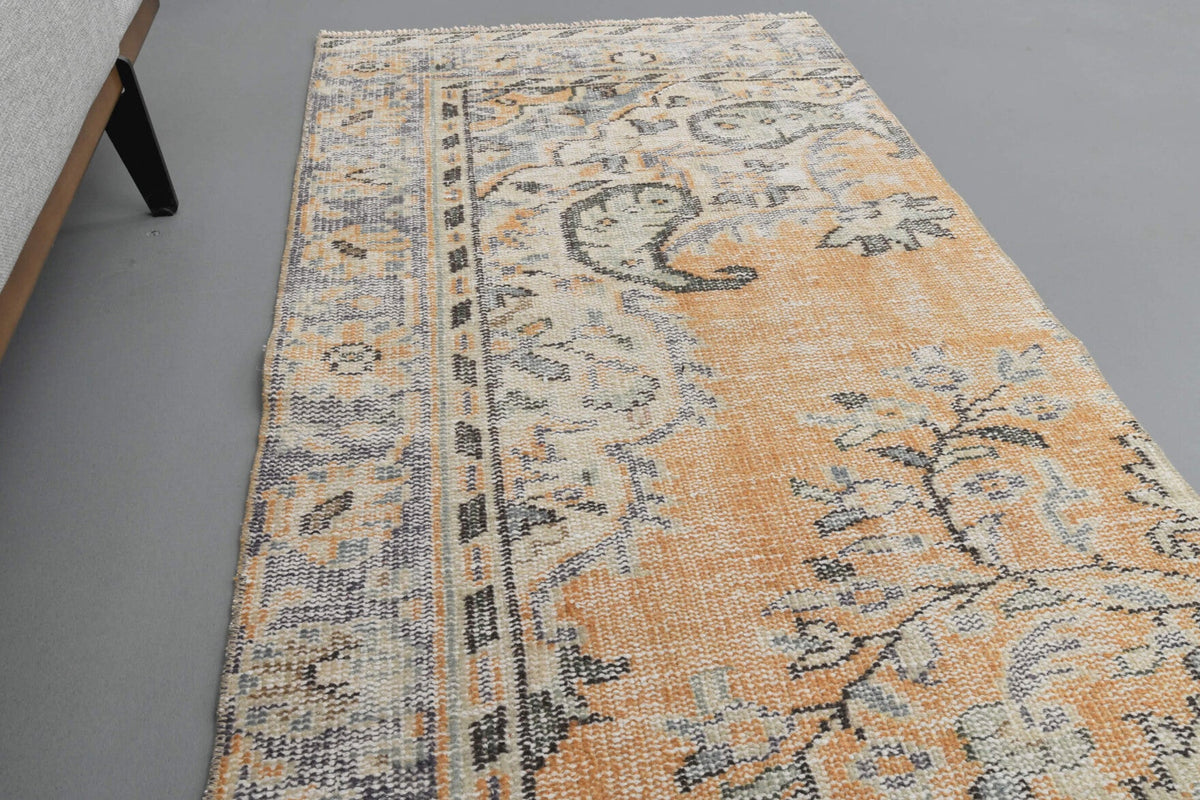 El yapımı vintage yolluk 79x269 cm oryantal desenli yün - açık alan görünümü