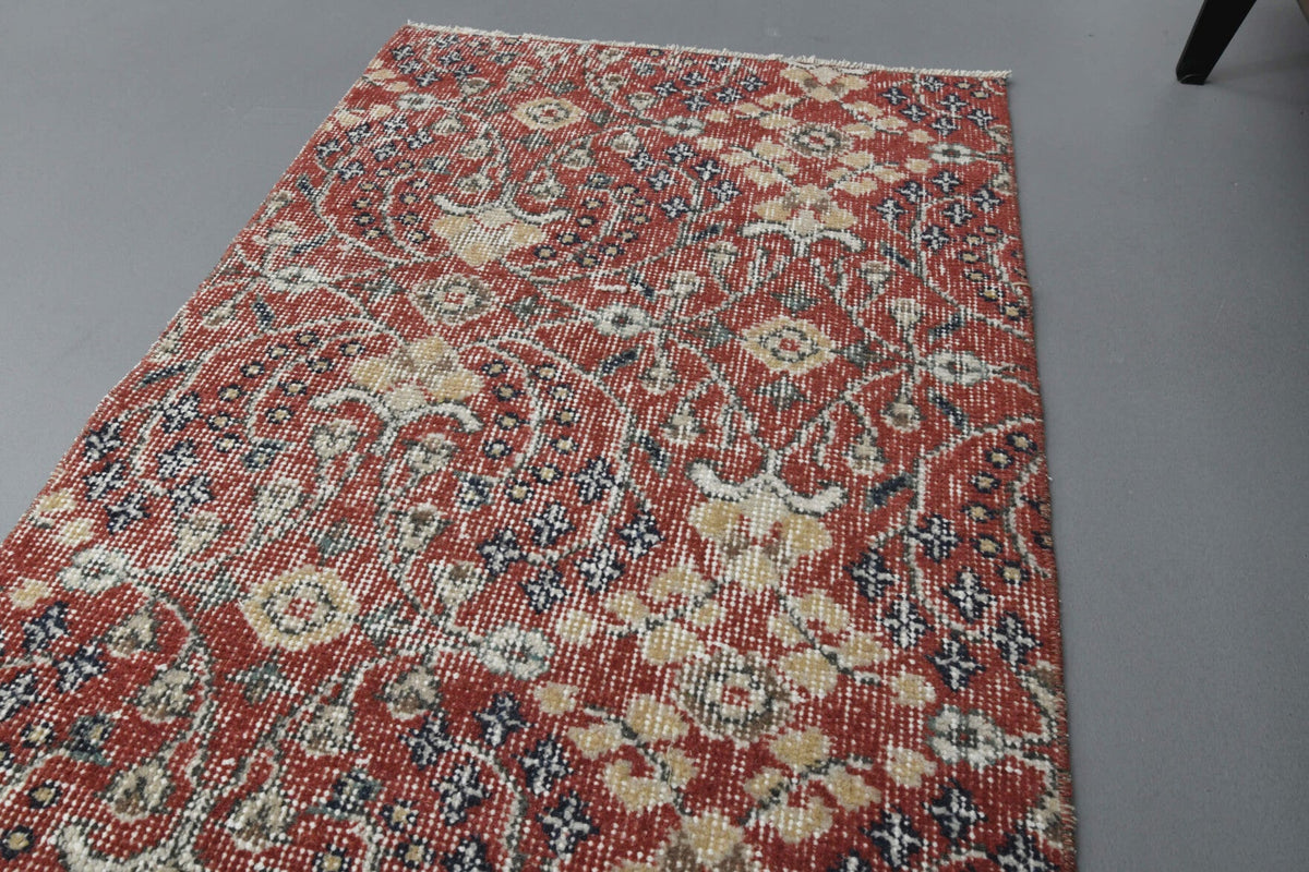 Floral Turkish Hereke Runner Rug