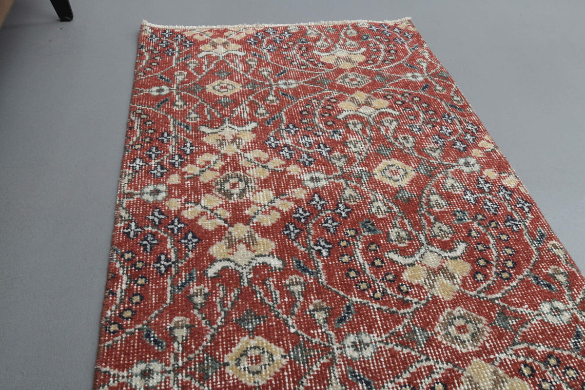 Floral Turkish Hereke Runner Rug