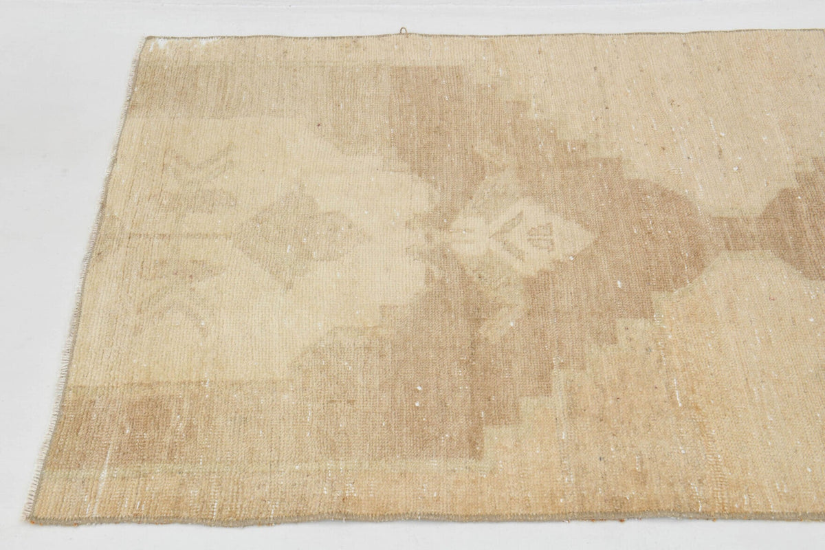 El yapımı vintage yolluk 81x254 cm oryantal desenli yün - açık alan görünümü