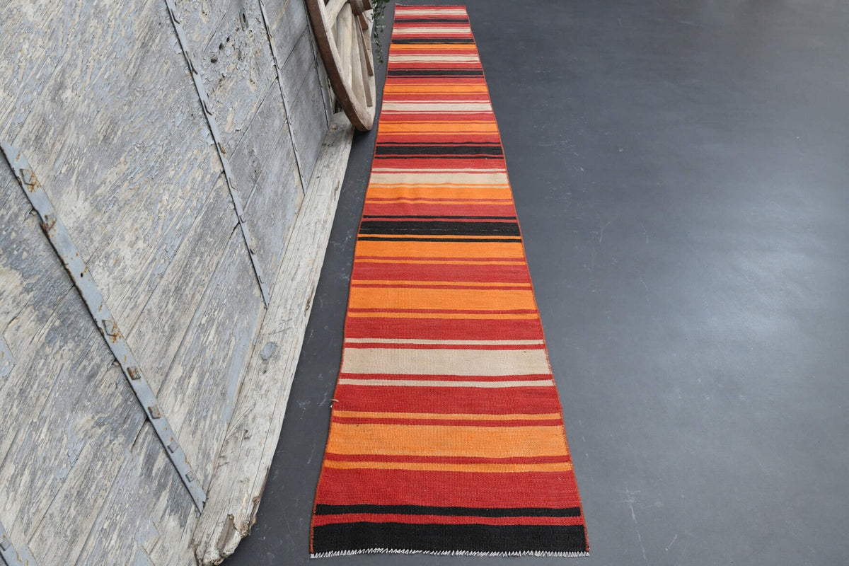 Long &  Narrow - Turkish Kilim Runner Rug