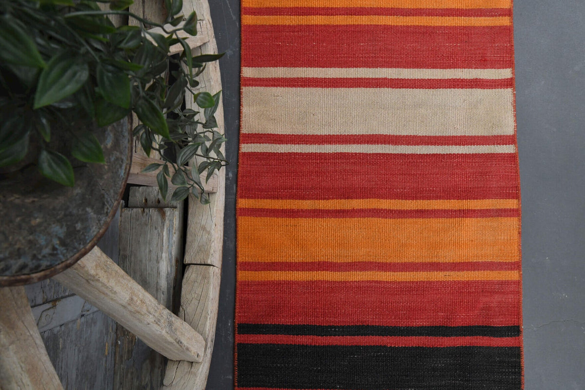 Long &  Narrow - Turkish Kilim Runner Rug