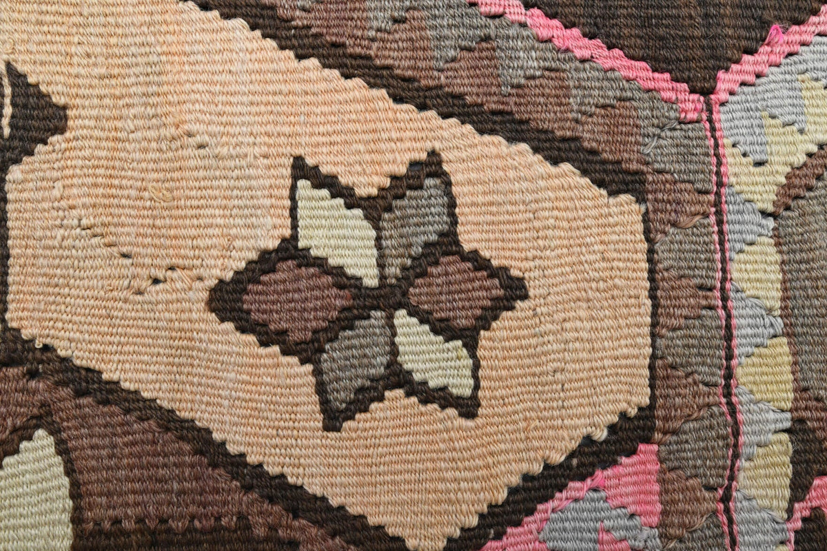 El yapımı vintage yolluk 119x348 cm oryantal desenli yün - farklı açıdan görünüm