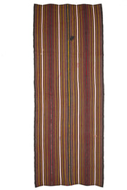 Wide & Long Striped Kilim Runner Rug
