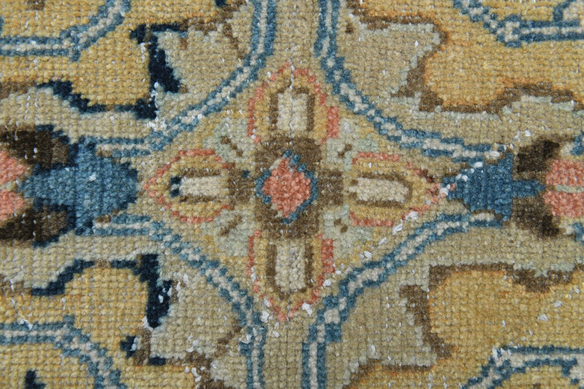 El yapımı vintage yolluk 127x310 cm oryantal desenli yün - farklı açıdan görünüm