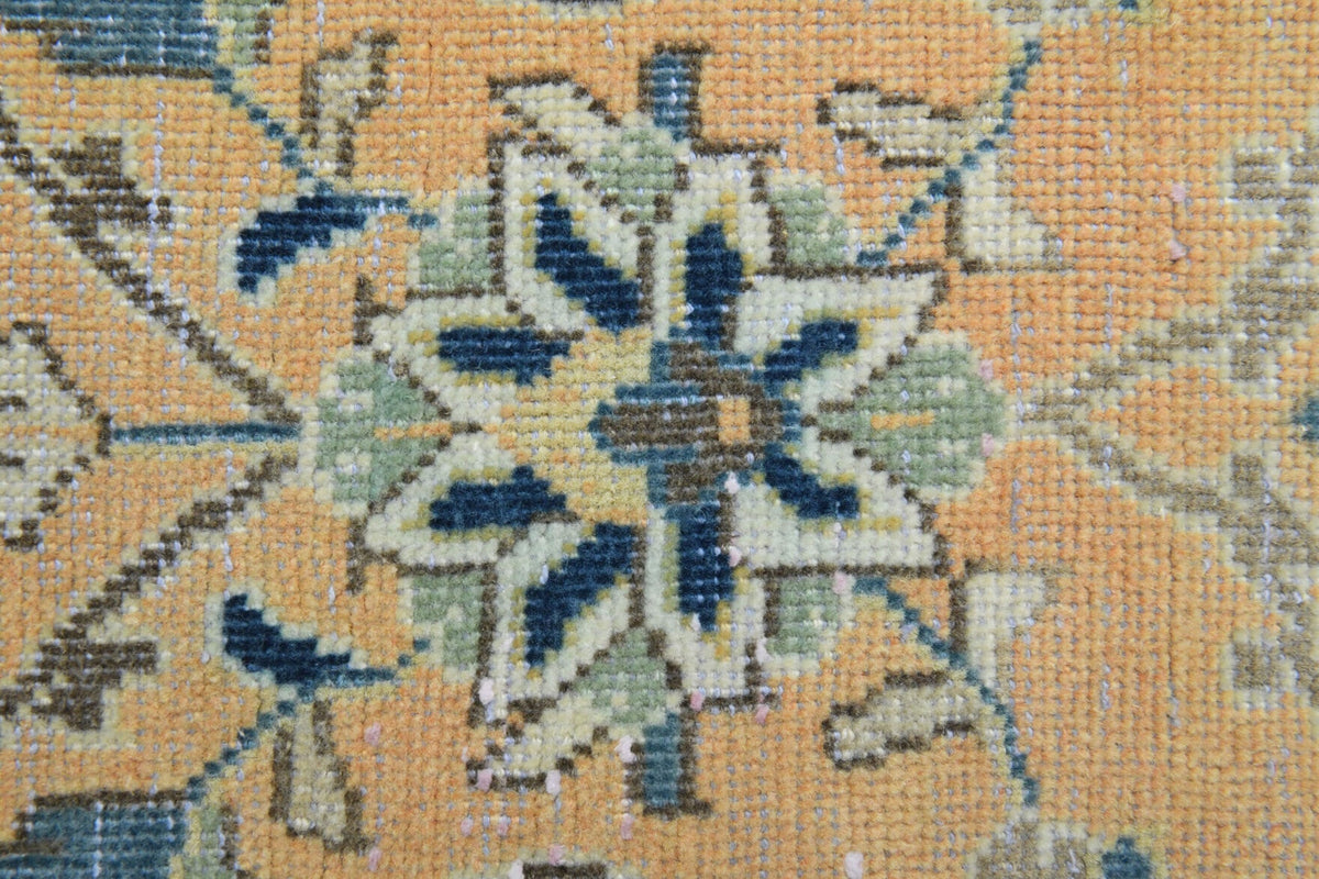 El yapımı vintage yolluk 104x310 cm oryantal desenli yün - farklı açıdan görünüm