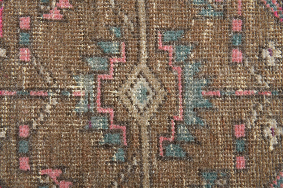 El yapımı vintage yolluk 102x315 cm oryantal desenli yün - farklı açıdan görünüm