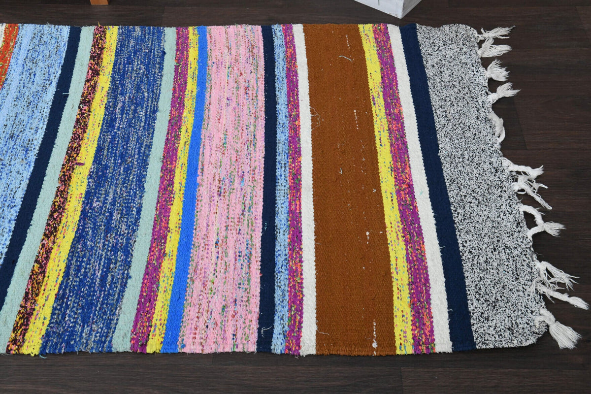 Striped Kilim Runner - Vintage Rug