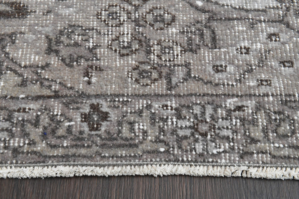 Folk Art Turkish Oushak Runner Rug