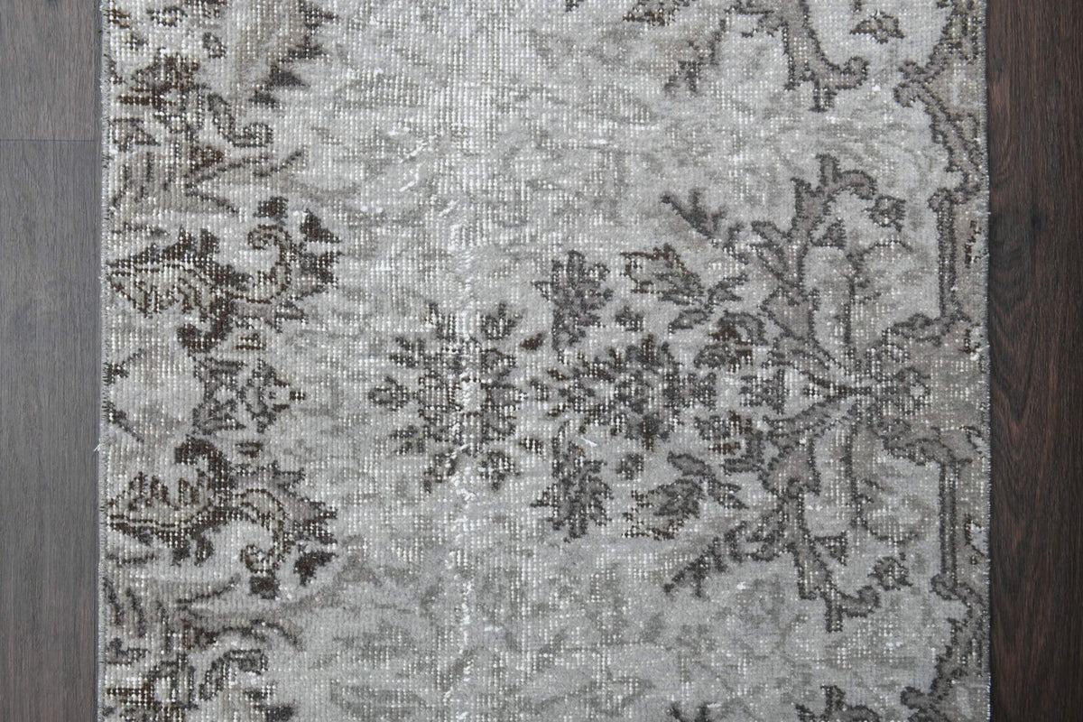 Folk Art Turkish Oushak Runner Rug