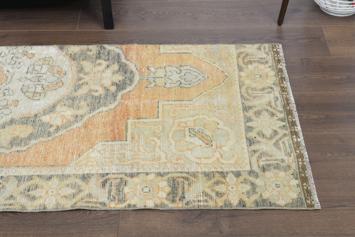 El yapımı vintage yolluk 76x213 cm oryantal desenli yün - desen detayı
