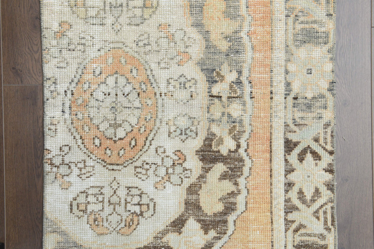 El yapımı vintage yolluk 76x213 cm oryantal desenli yün - açık alan görünümü