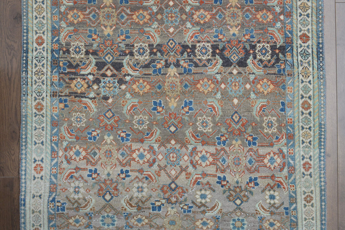 El yapımı vintage yolluk 119x307 cm oryantal desenli yün - açık alan görünümü