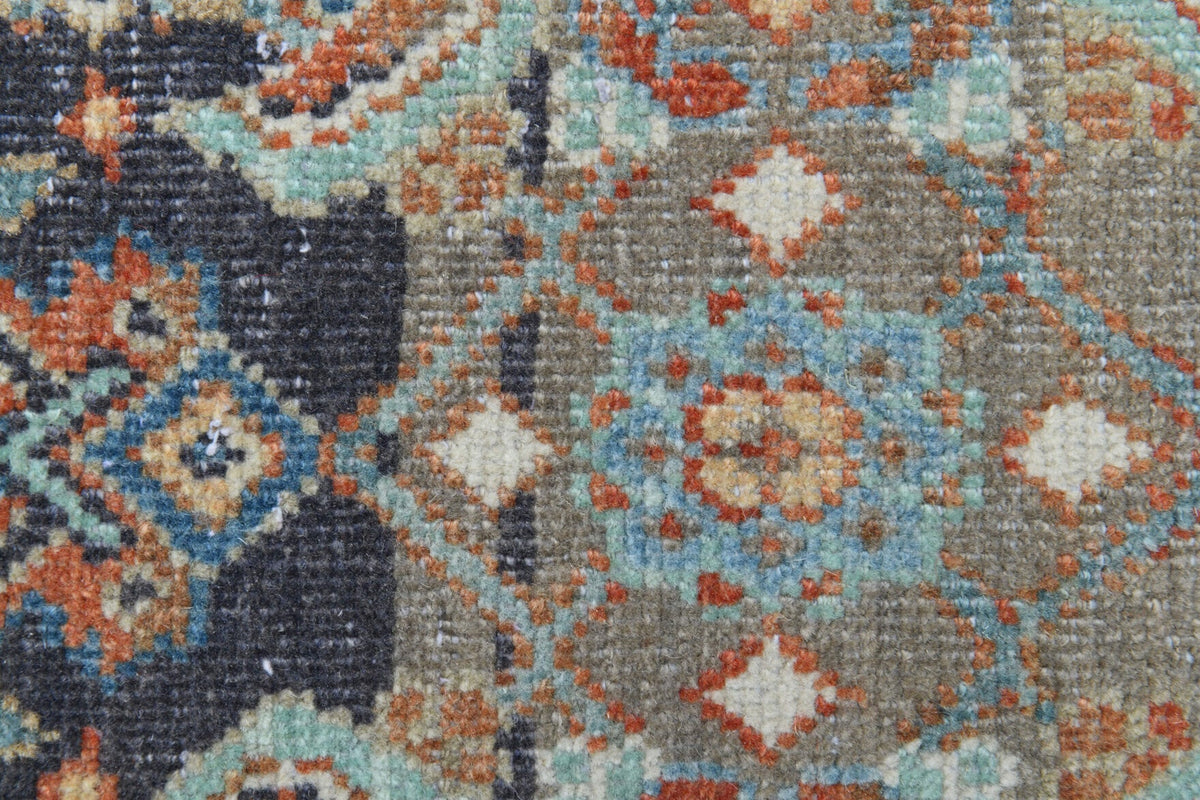 El yapımı vintage yolluk 119x307 cm oryantal desenli yün - farklı açıdan görünüm