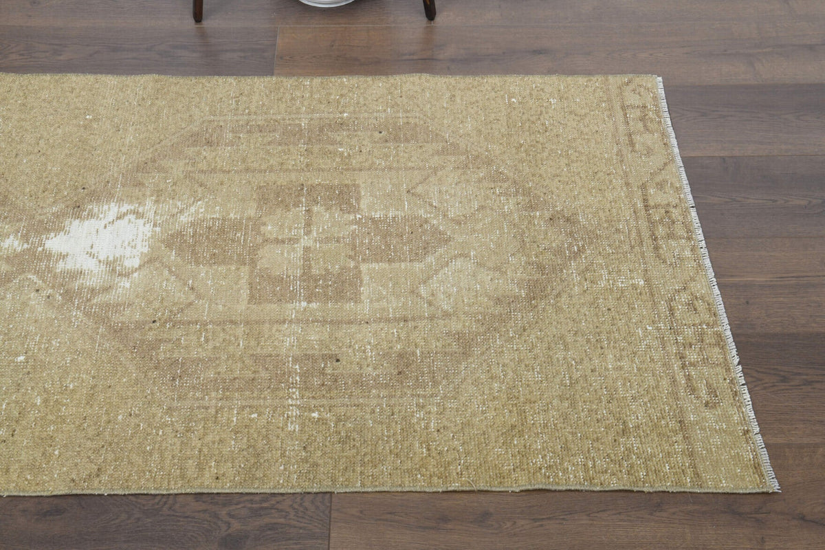 Neutral Colors Antique Runner Rug