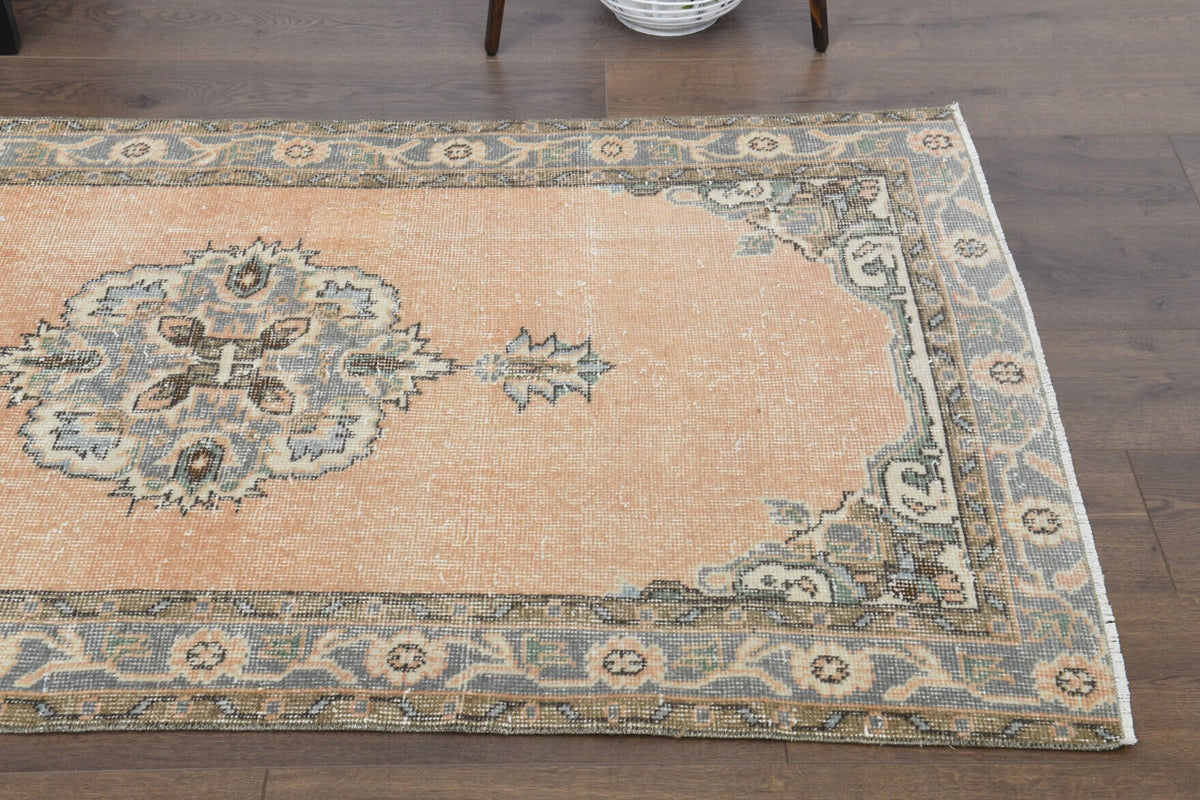 El yapımı vintage yolluk 97x340 cm oryantal desenli yün - desen detayı