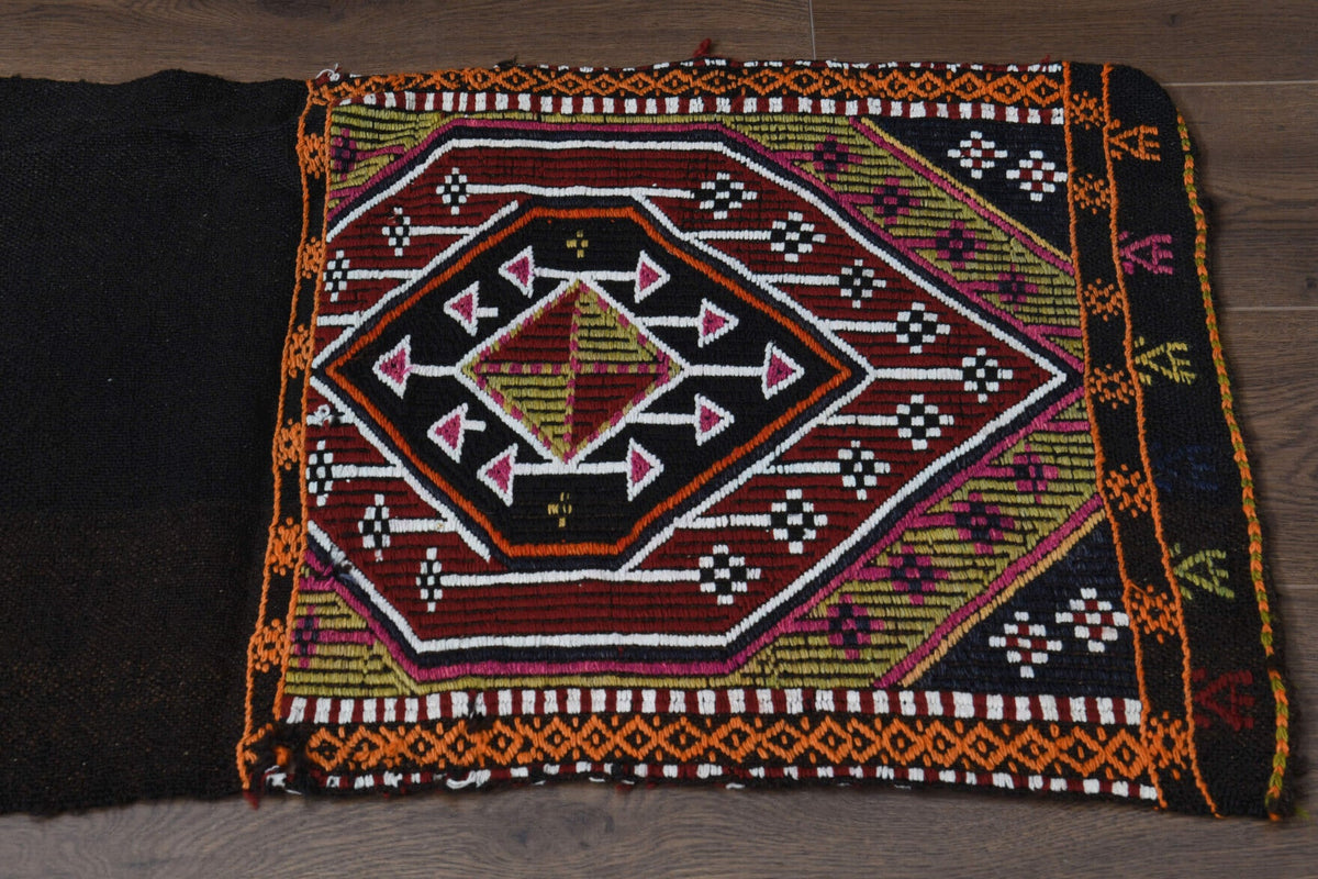 1980s - Vintage Turkish Kilim Runner Rug
