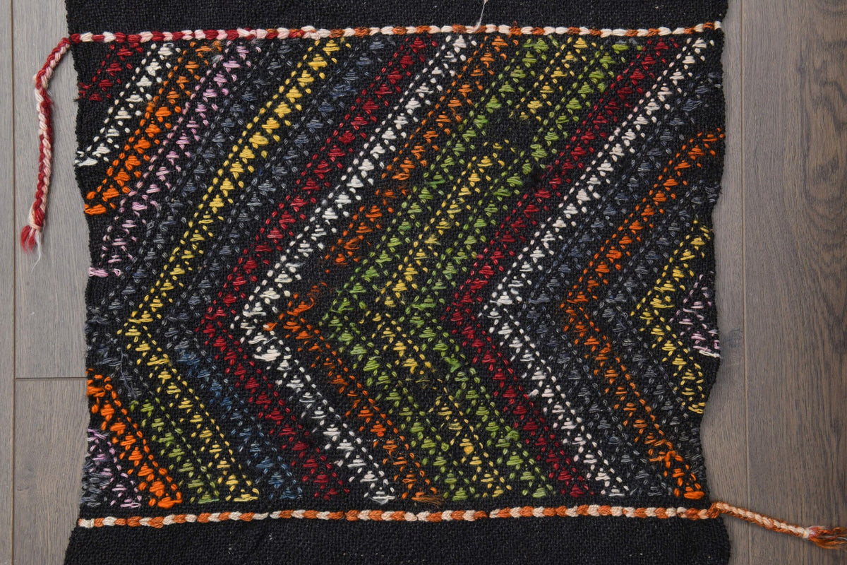El yapımı vintage yolluk 51x259 cm oryantal desenli yün - farklı açıdan görünüm