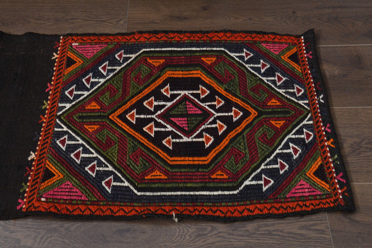 El yapımı vintage yolluk 51x269 cm oryantal desenli yün - farklı açıdan görünüm