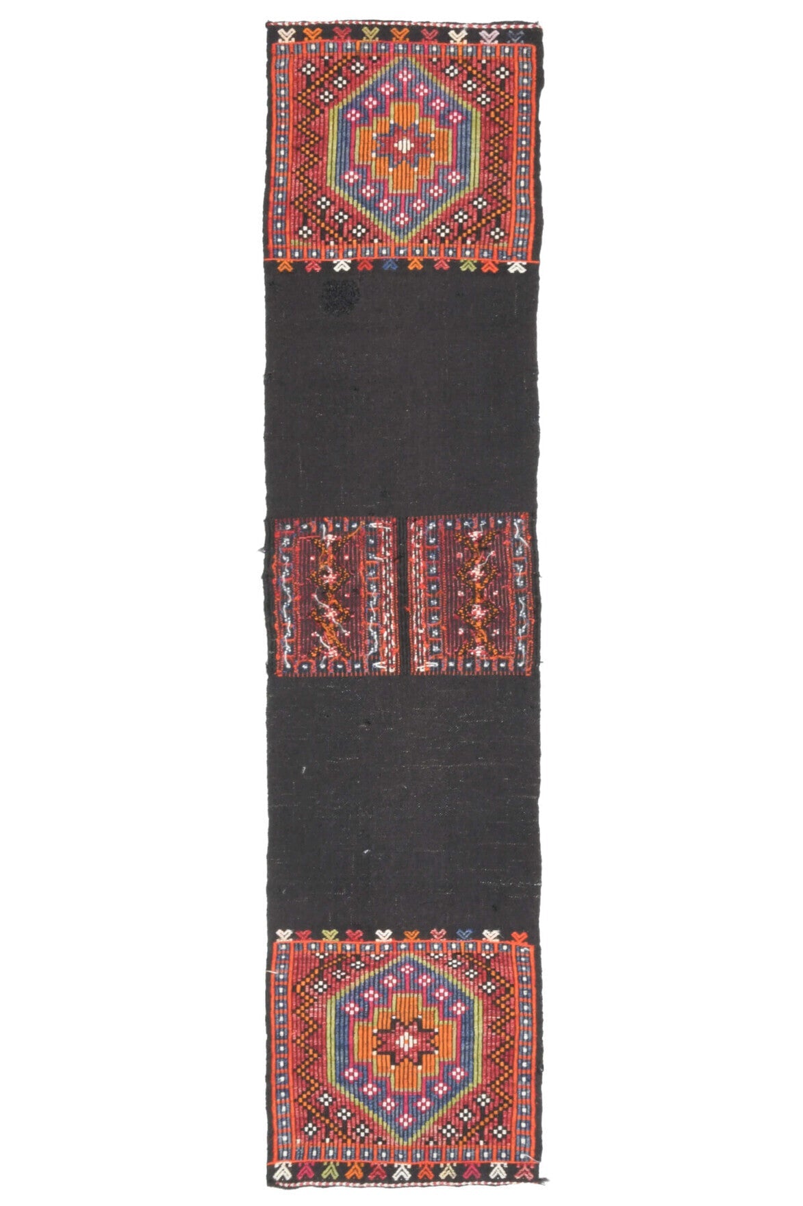 Vintage Narrow Flatweave Runner Rug