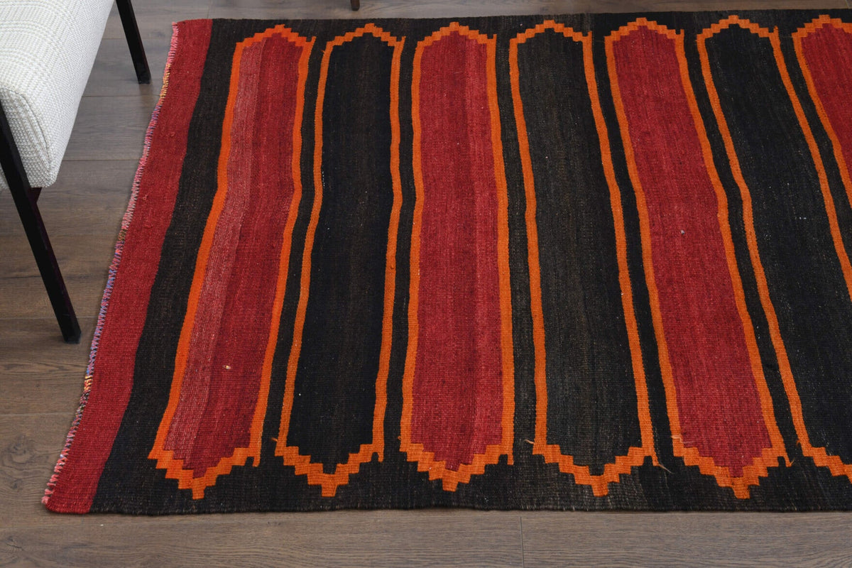 El yapımı vintage yolluk 119x330 cm oryantal desenli yün - mekan görünümü