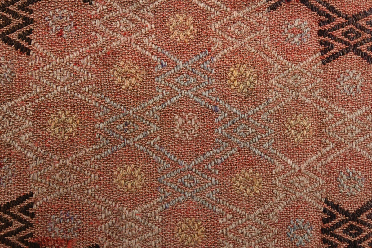 El yapımı vintage yolluk 71x315 cm oryantal desenli yün - açık alan görünümü