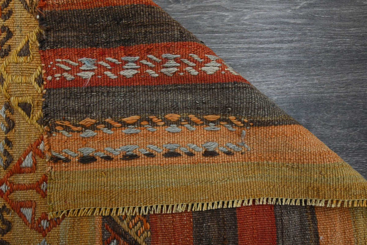 El yapımı vintage yolluk 61x307 cm oryantal desenli yün - farklı açıdan görünüm
