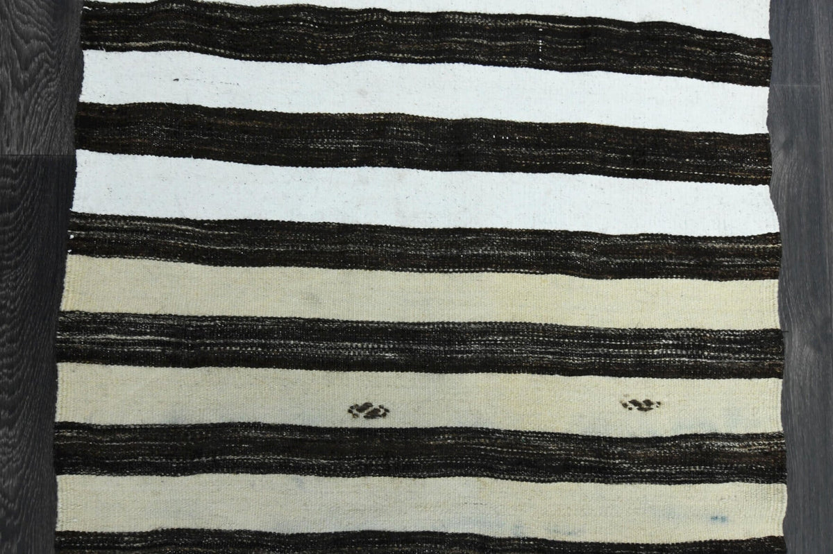 El yapımı vintage yolluk 76x224 cm oryantal desenli yün - üstten görünüm