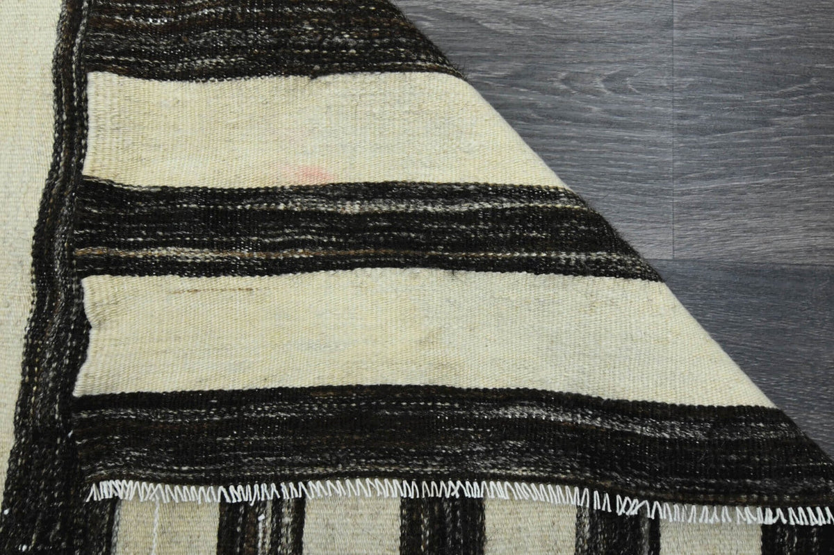 El yapımı vintage yolluk 76x224 cm oryantal desenli yün - farklı açıdan görünüm